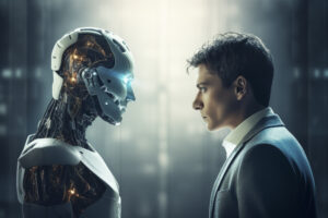 Illustration of AI technology transforming digital marketing strategies